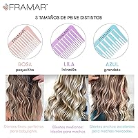 Vista 3 de Framar Family - Juego de pinceles para color de cabello - FRAMAR Dreamweaver Highlight Comb Set