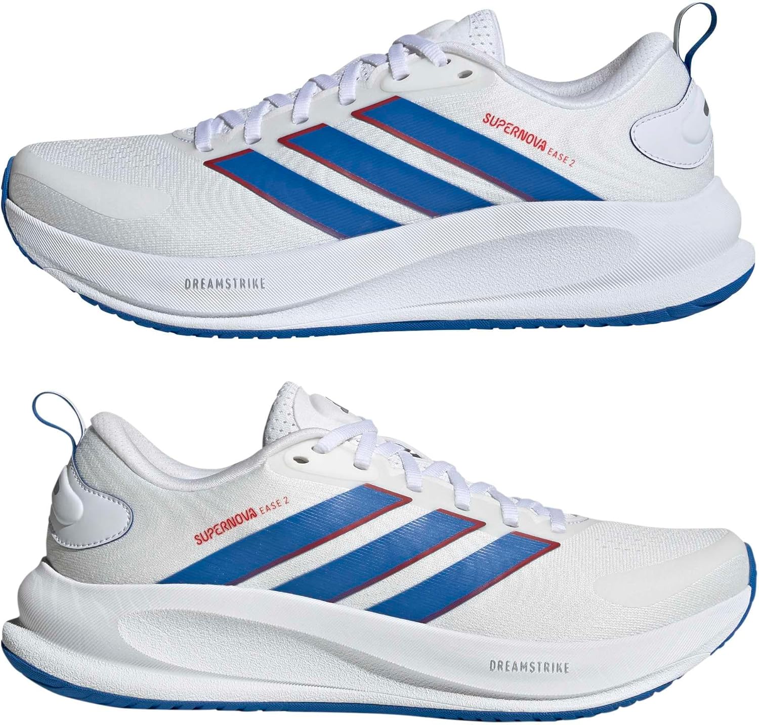 adidas Mens Supernova Ease 2 Running Sneakers Shoes - Blue, White
