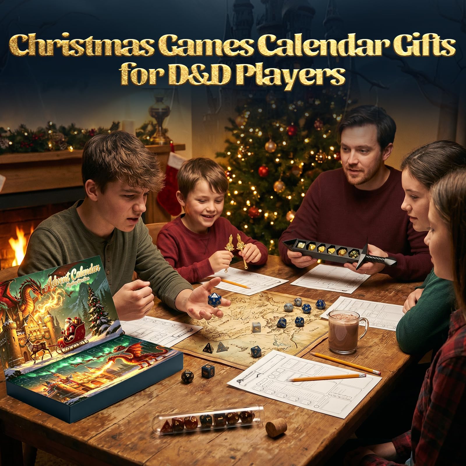 SkyRoad Calendrier de l'Avent 2026, jeux de table, cadeaux pour enfants, donjons, dragons