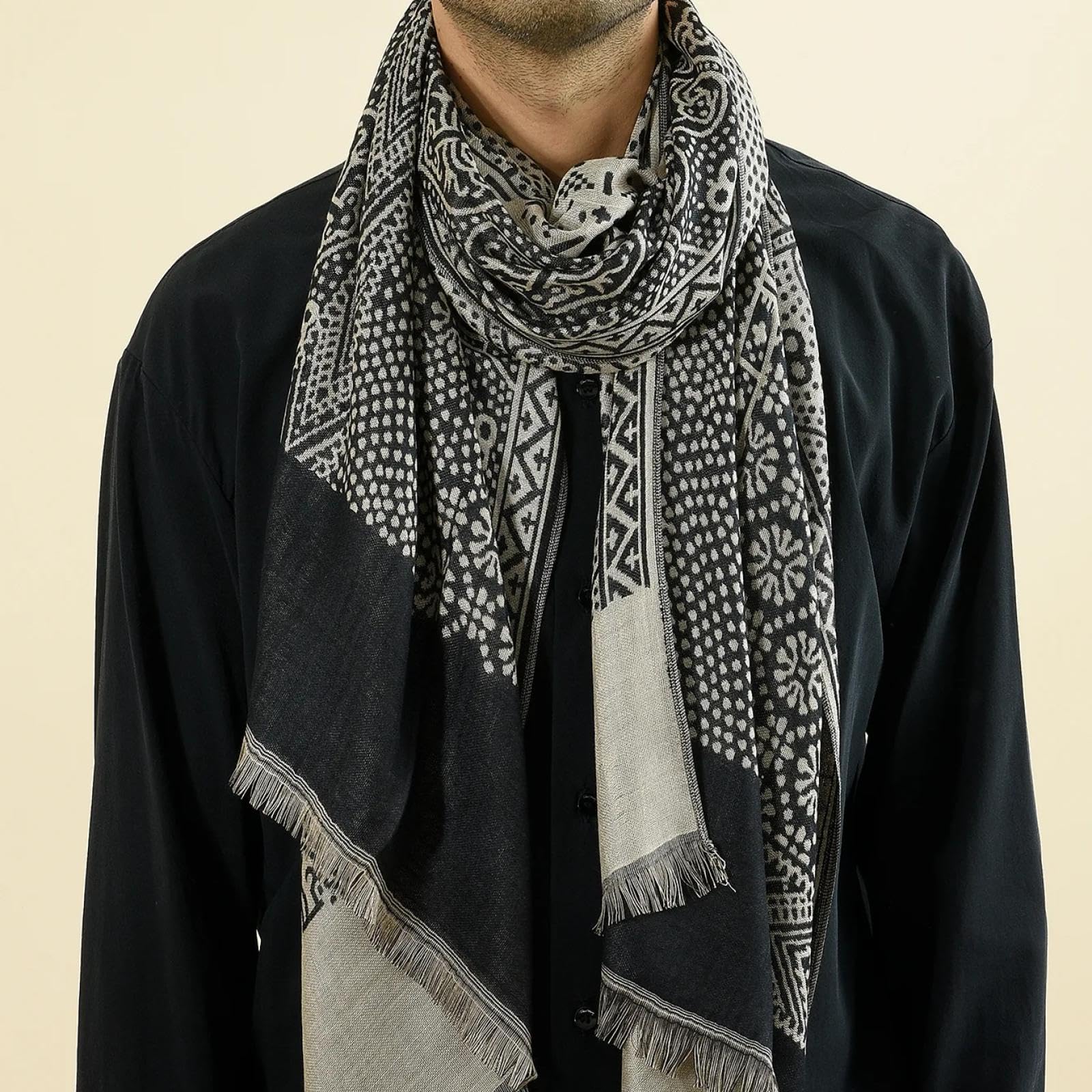 Schals Tücher Halstuch Scarf Mode Herren Schal Baumwolle Leinen Herbst Winter Warm Halstuch Lange Weiche Stola Schal Casual Herren Schal Schals