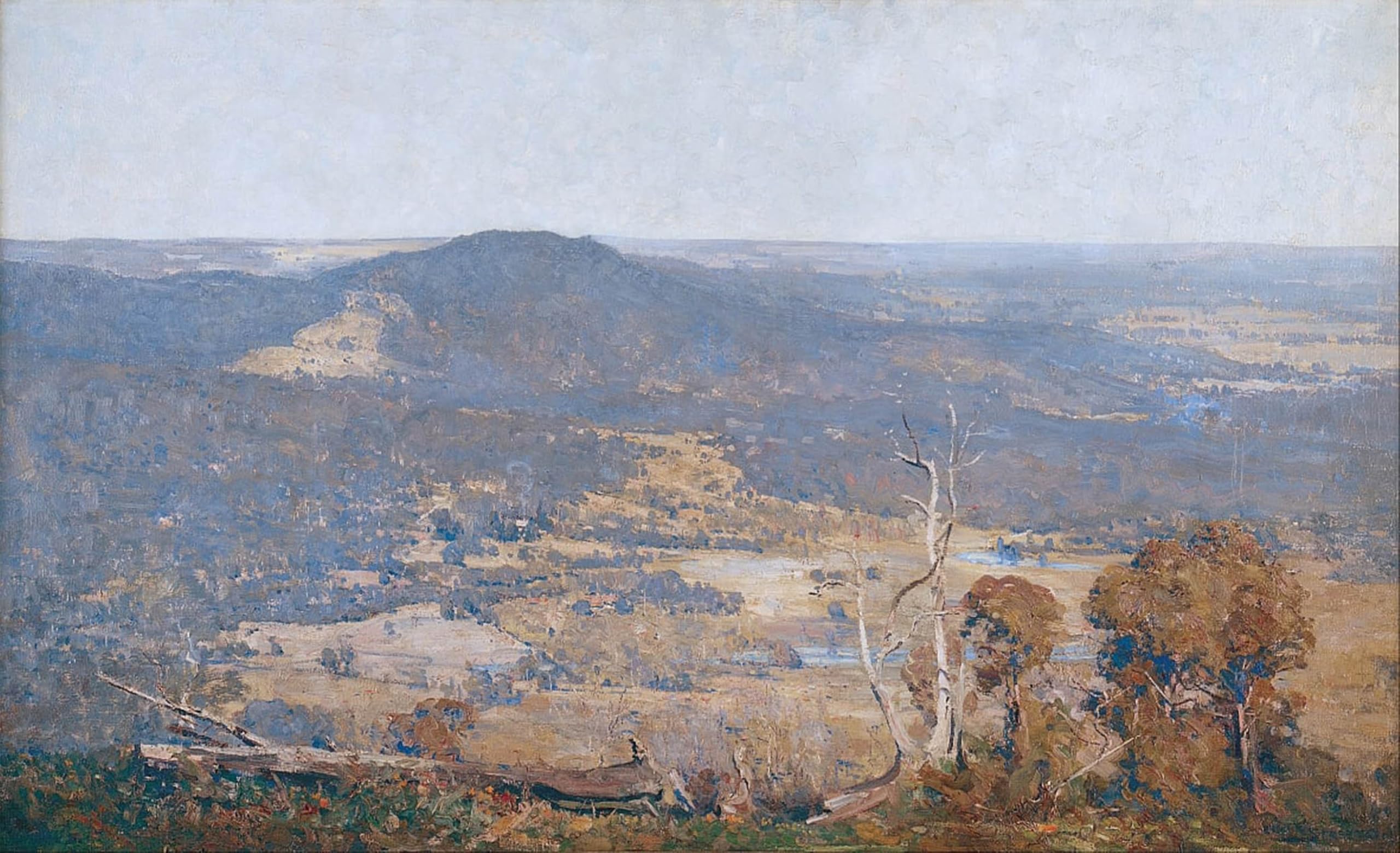 SERENDIPITP Retro Picture Poster Wall Art Pictures Painting Australia Felix by Arthur Streeton Wall Art Canvas Print for Wall Decor 60x90cm