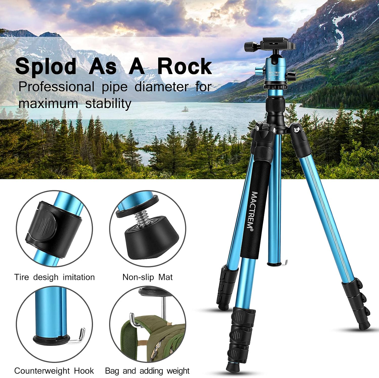 Gеt Dіѕсоunt оƒƒеr MACTREM Professional Camera Tripod DSLR Tripod for Travel, Super Lightweight and Reliable Sturdy, Ball Head Tripod Detachable Monopod with Phone Mount Carry Bag, 21.5 to 62.5, 33lb Load Chеареѕt 🛒 MACTREM Professional Camera Tripod DSLR Tripod for Travel, Super Lightweight and Reliable Sturdy, Ball Head Tripod Detachable Monopod with Phone Mount Carry Bag, 21.5 to 62.5, 33lb Load