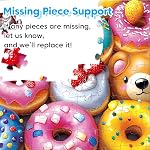 4 Packs 100 Pieces Puzzles for Children Aged 4-6-8-10 Years Doughnuts Insects Dalmatians Animals Large Puzzles Educational Toys for Older Adults