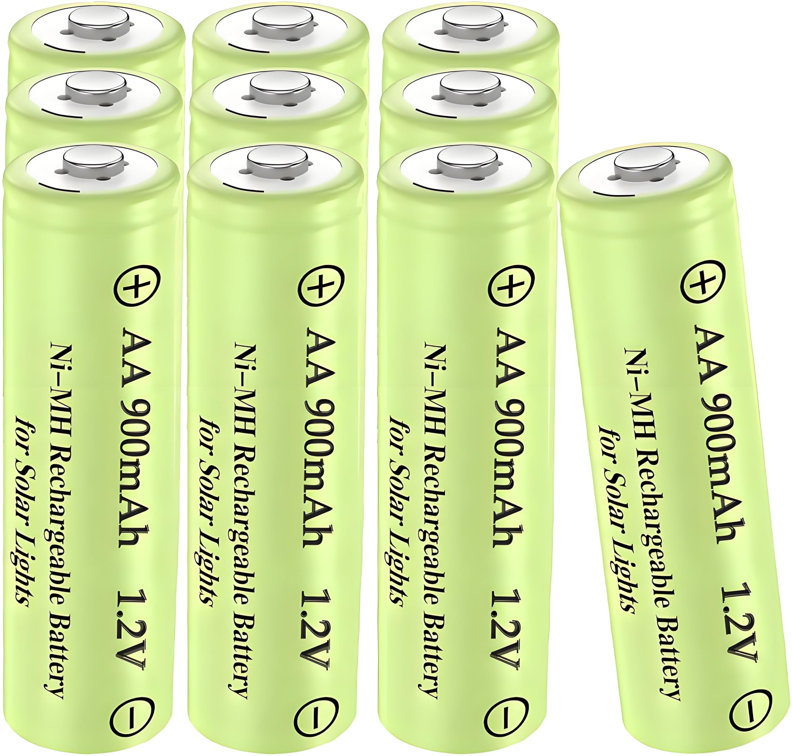 Betmaxful AA 900mAh Nickel Metal Hydride Solar Rechargeable Batteries 12 Pcs