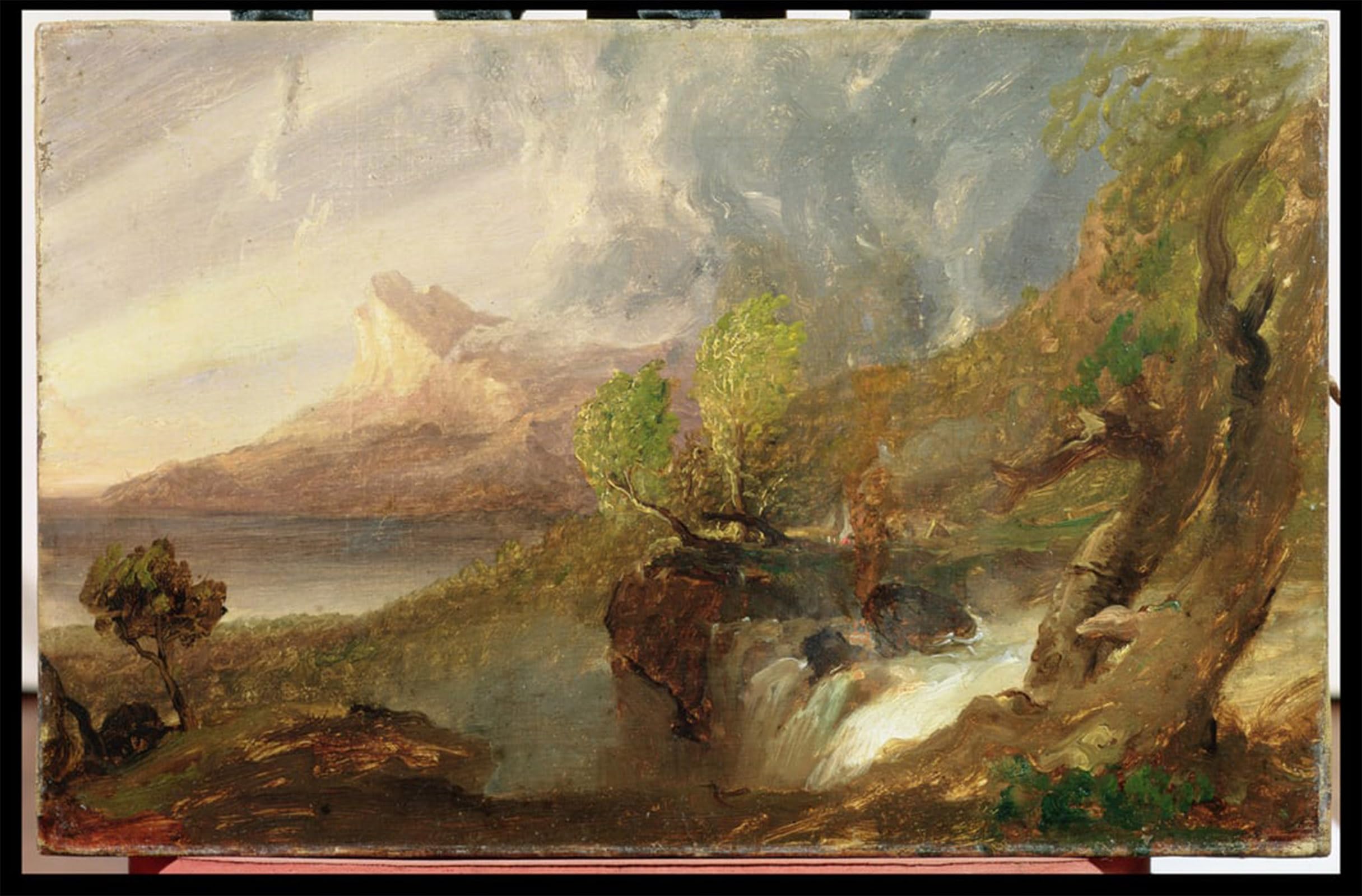 ARTXLXXBN Famous Art Print Poster Vintage Wall Art Study for a Wild Scene by Thomas Cole Canvas Art Poster for Home Decor 60x90cm