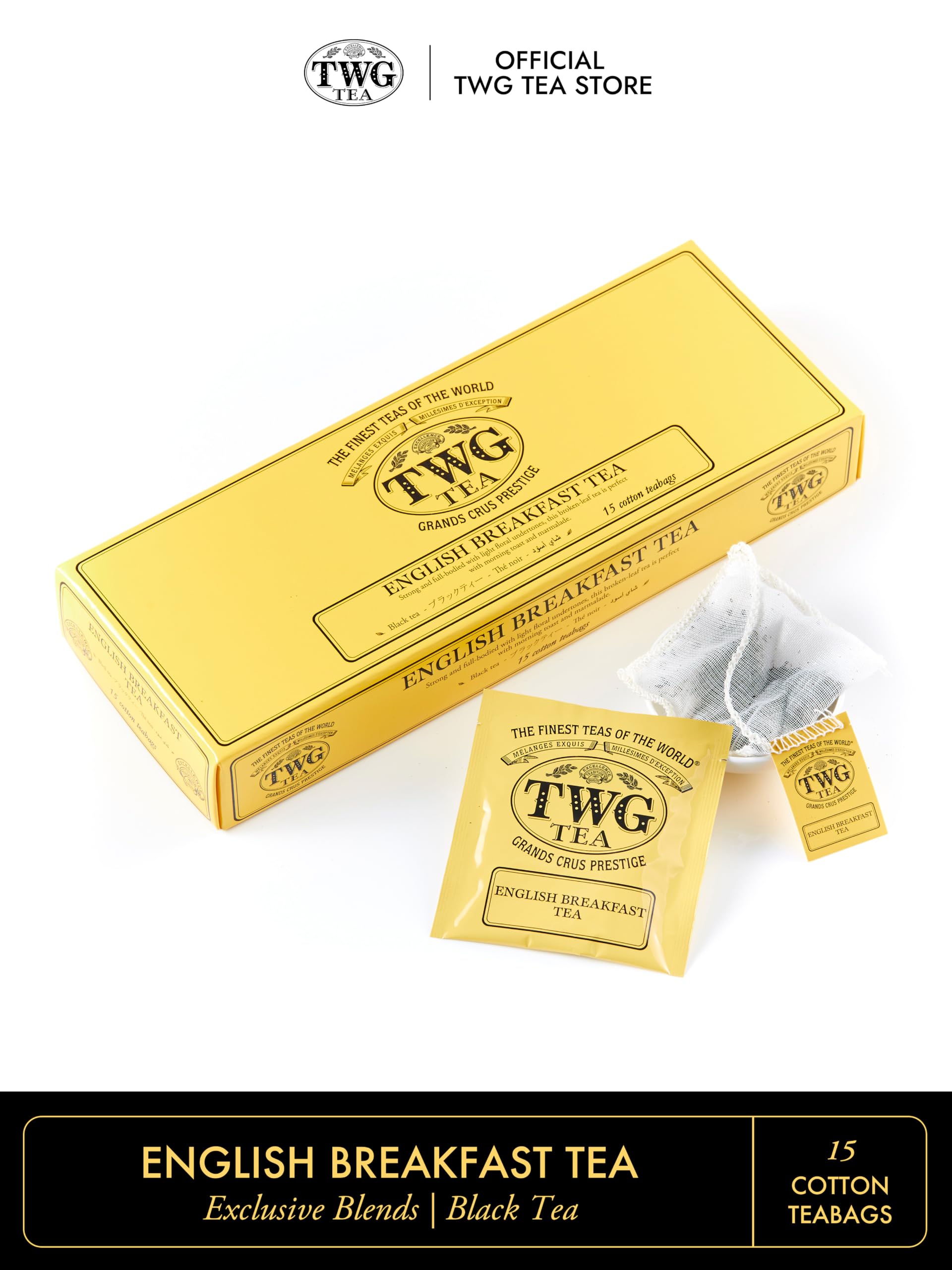 値下げTWG BREAKFAST EARL GREY 15個入り4箱 Amazon.co.jp: TWG Tea English Breakfast Tea Bags, Individual
