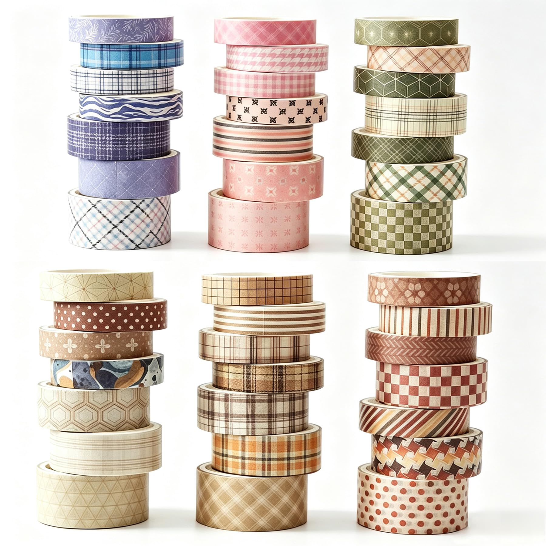 Bomichi Washi Tape Set - 42 Rolls Pink Bows -15