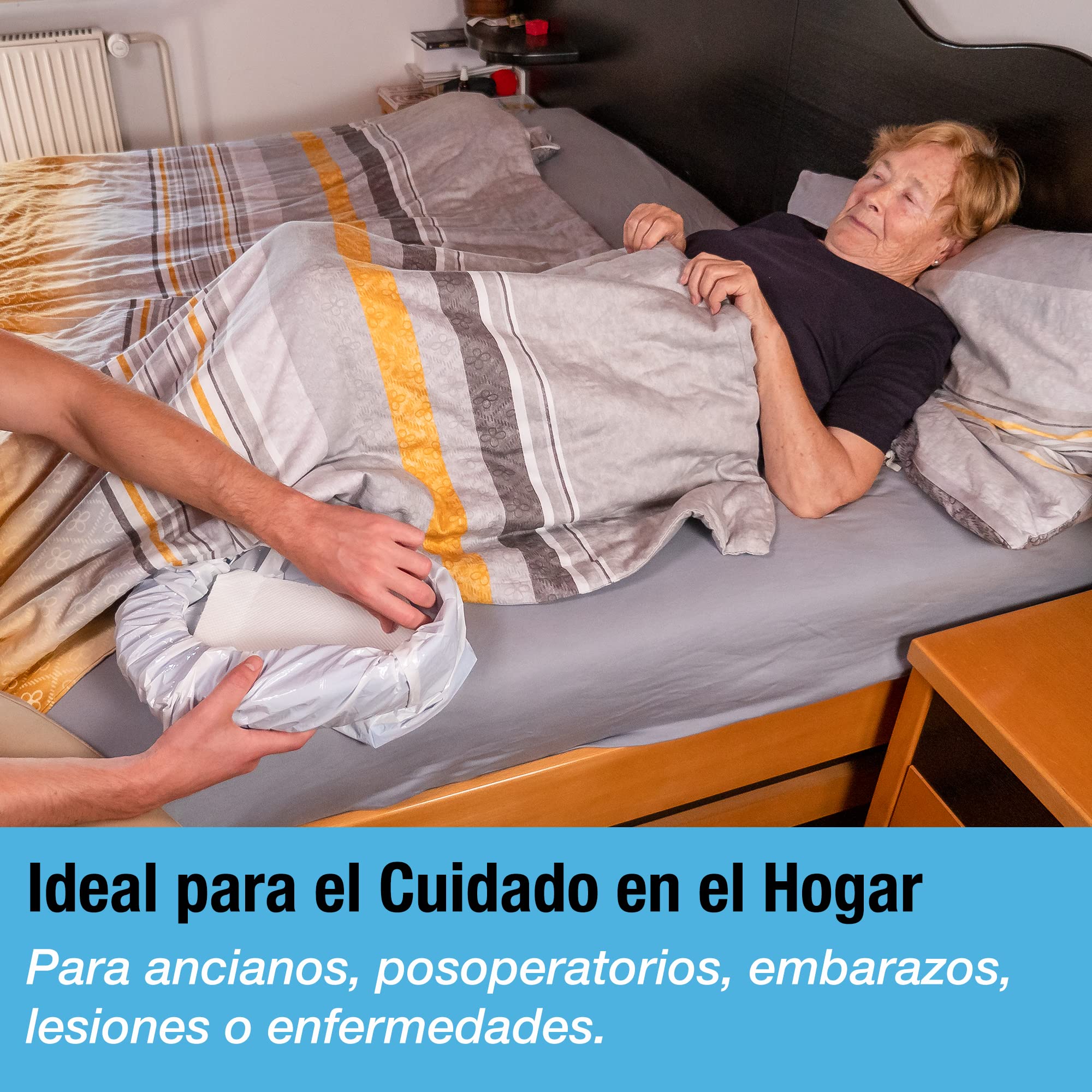 Tilcare Paquete de 50 Protectores de orinales con Almohadillas Superabsorbentes - para Inodoros portátiles y sillas de Inodoro estándar para Adultos - Protectores Desechables - Absorben hasta 1000ml