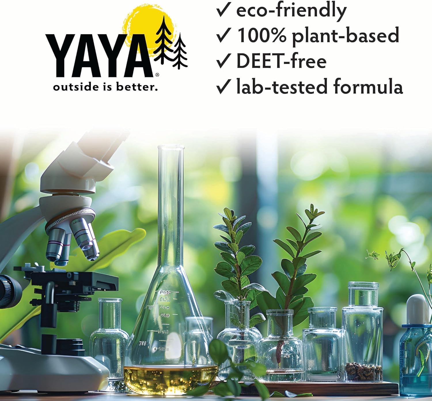 YAYA Organics Tick Ban + Squito Ban Duo Pack | All Natural Tick Repellent and Mosquito Spray Made with Essential Oils, Deet-Free | 2 4oz Spray Bottles