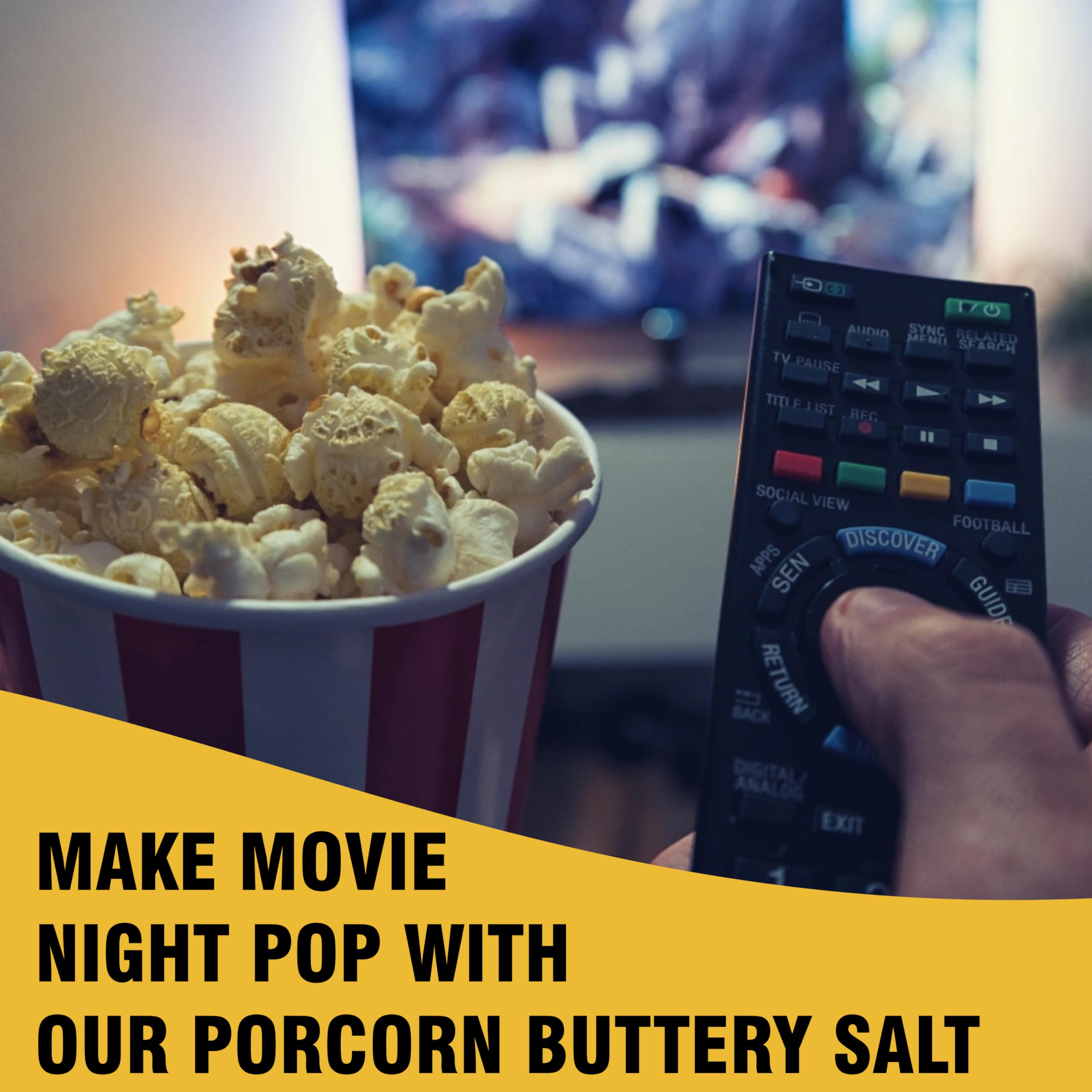Popcorn-Salz con gusto di burro, gusto cinema, sapore di popcorn, 240 ml