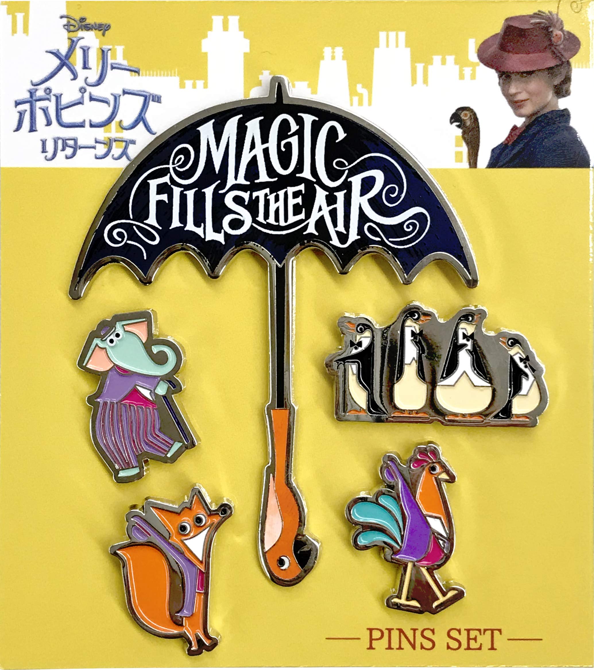ディズニー　メリーポピンズ　60周年限定　ピンバッジ New Mary Poppins 60th Anniversary Merch🐧 🌟新発売🌟 #メリー