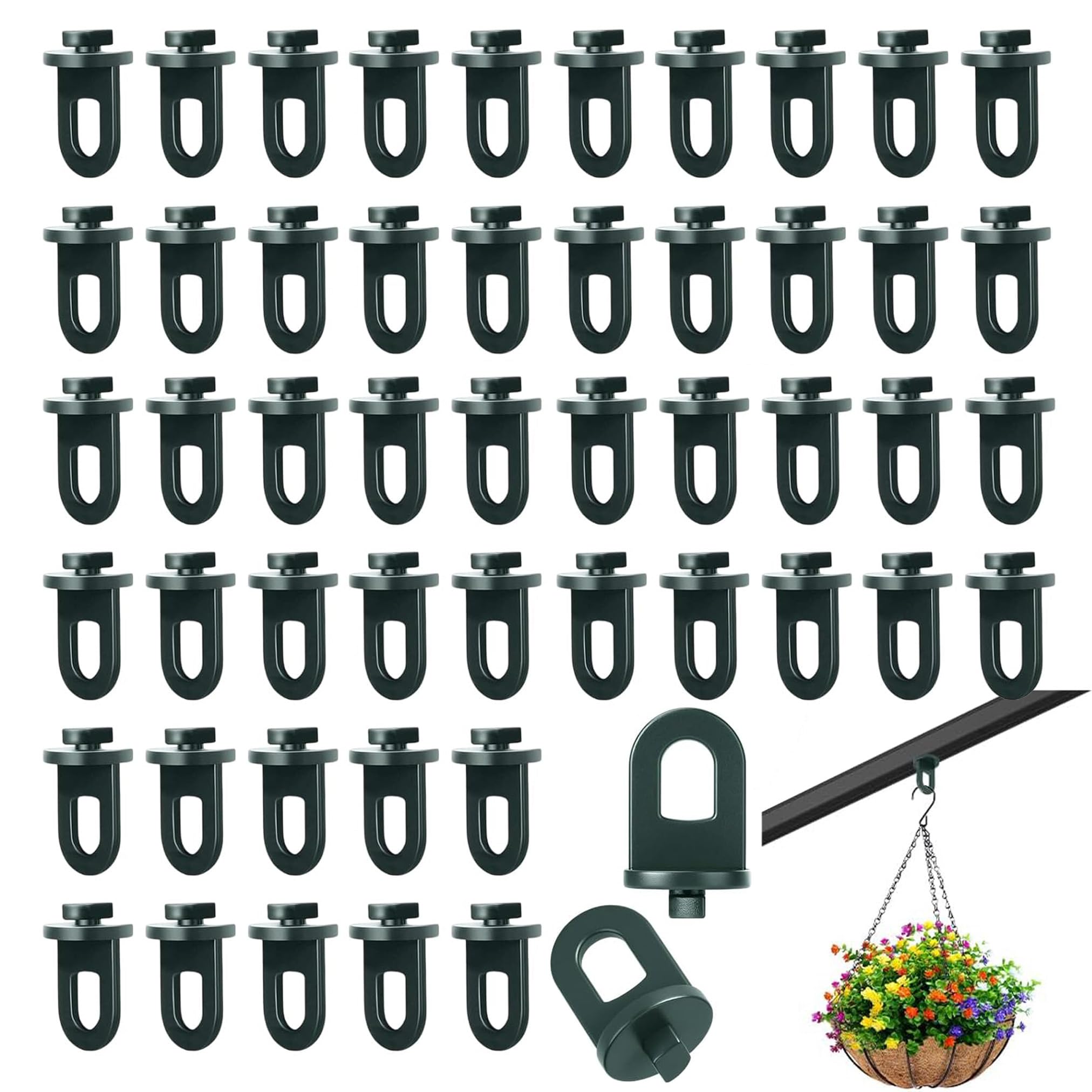 50 Pack Greenhouse Twist Clips Plastic Fixing Clips for Greenhouses