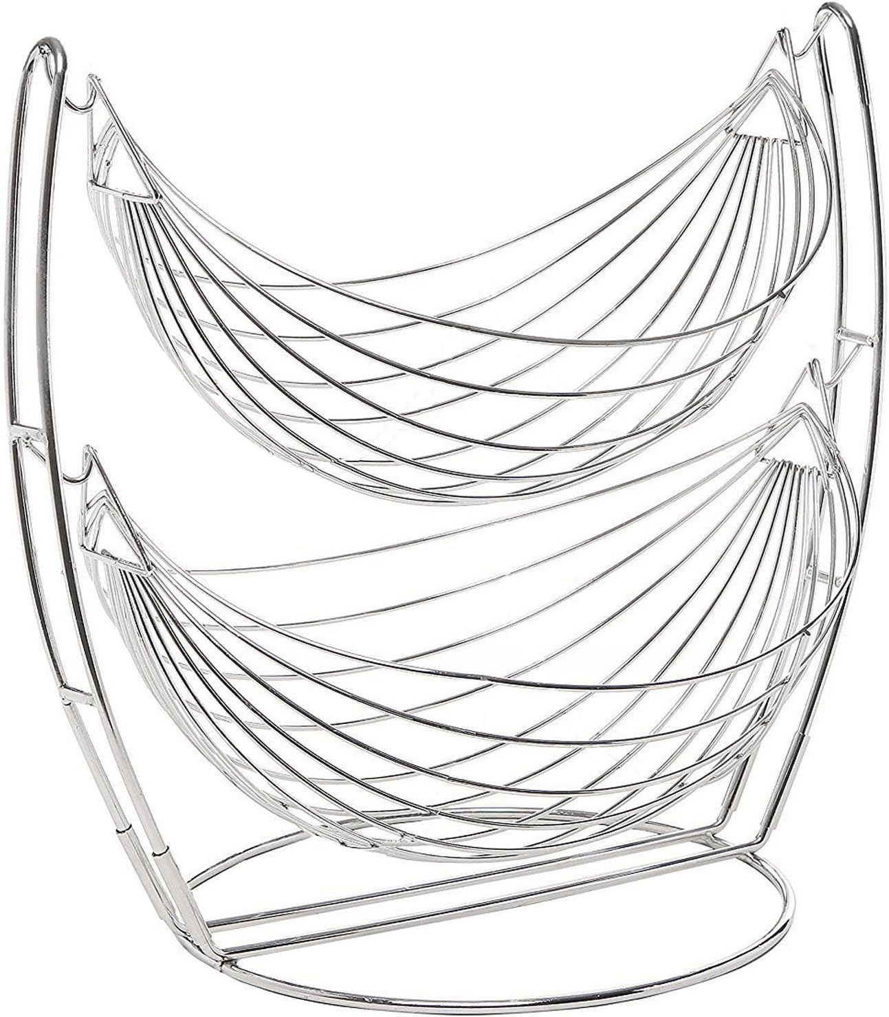 Aloxe Stainless Steel Double Jula Fruit & Vegetables Basket
