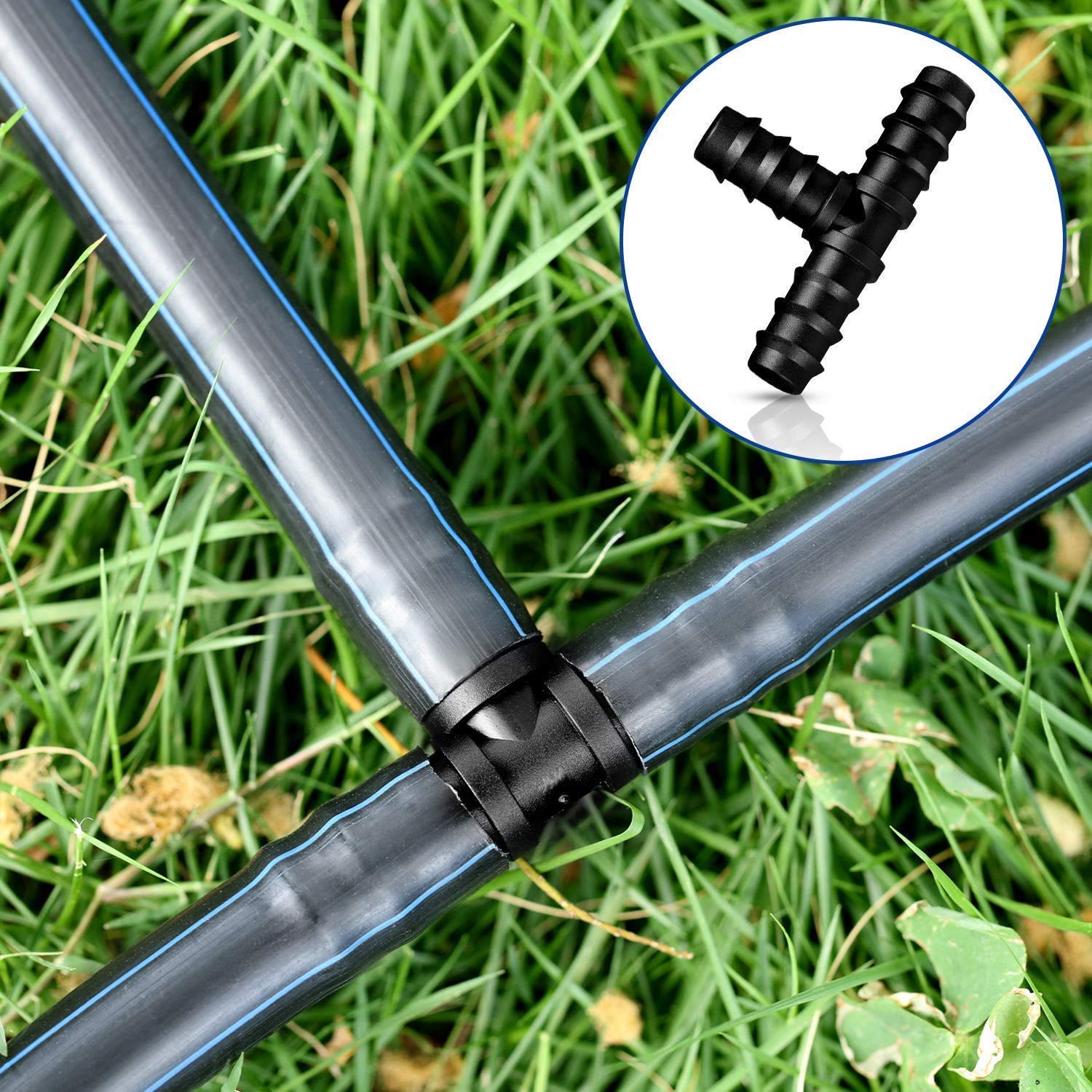 Siddhi 20mm Tee Connector (Pack of 10) Drip Irrigation 20mm -2 Siddhi 20mm Tee Connector (Pack of 10) Drip Irrigation 20mm -2