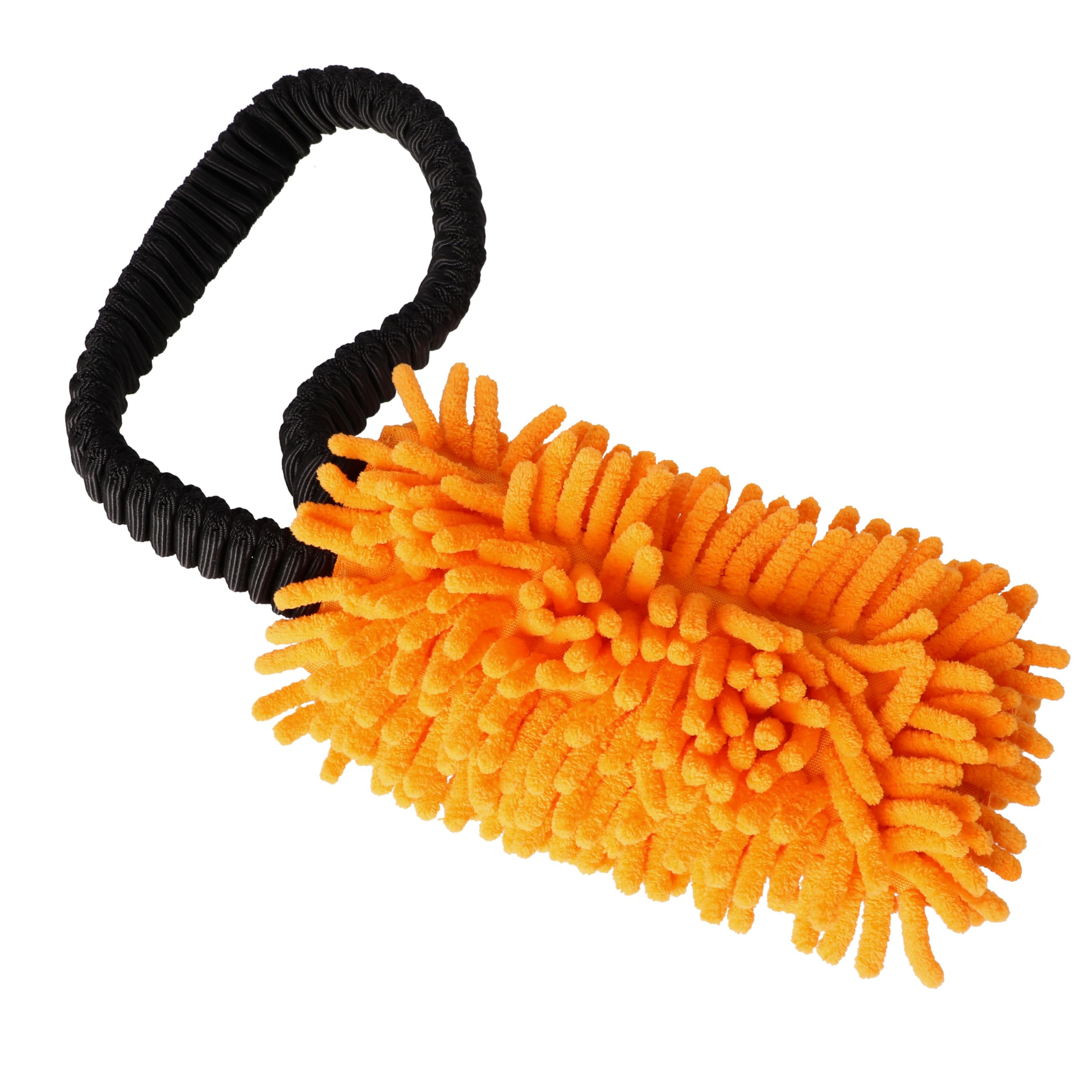 Dingo Zabawka dla psa mop 19 x 7 cm z uchwytem bungee 41 cm Agility Aport gra z psem motywacyjny trening pomarańczowy 15673 | Uchwyt bungee, 41 cm 15673