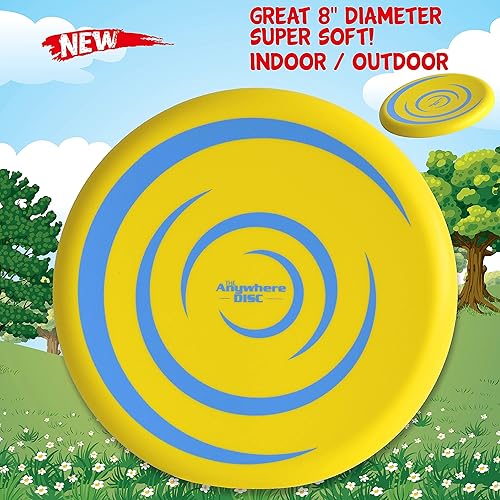 Miniatura 4 de Anywhere - Disco volador de espuma para niños, diseño duradero que flota en el agua, súper suave para uso en interiores y exteriores, perfecto para