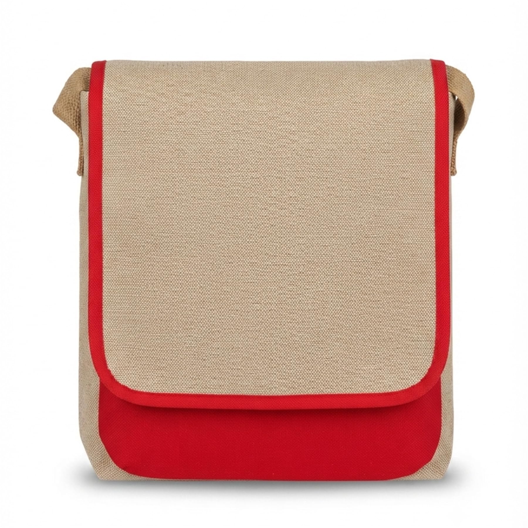 Jute Sling Bag for Men & Women | Eco-Friendly Crossbody Messenger Bag with Adjustable Shoulder Strap | Multipurpose Canvas Jute Office, College, Travel & Everyday Carry Bag-image-3