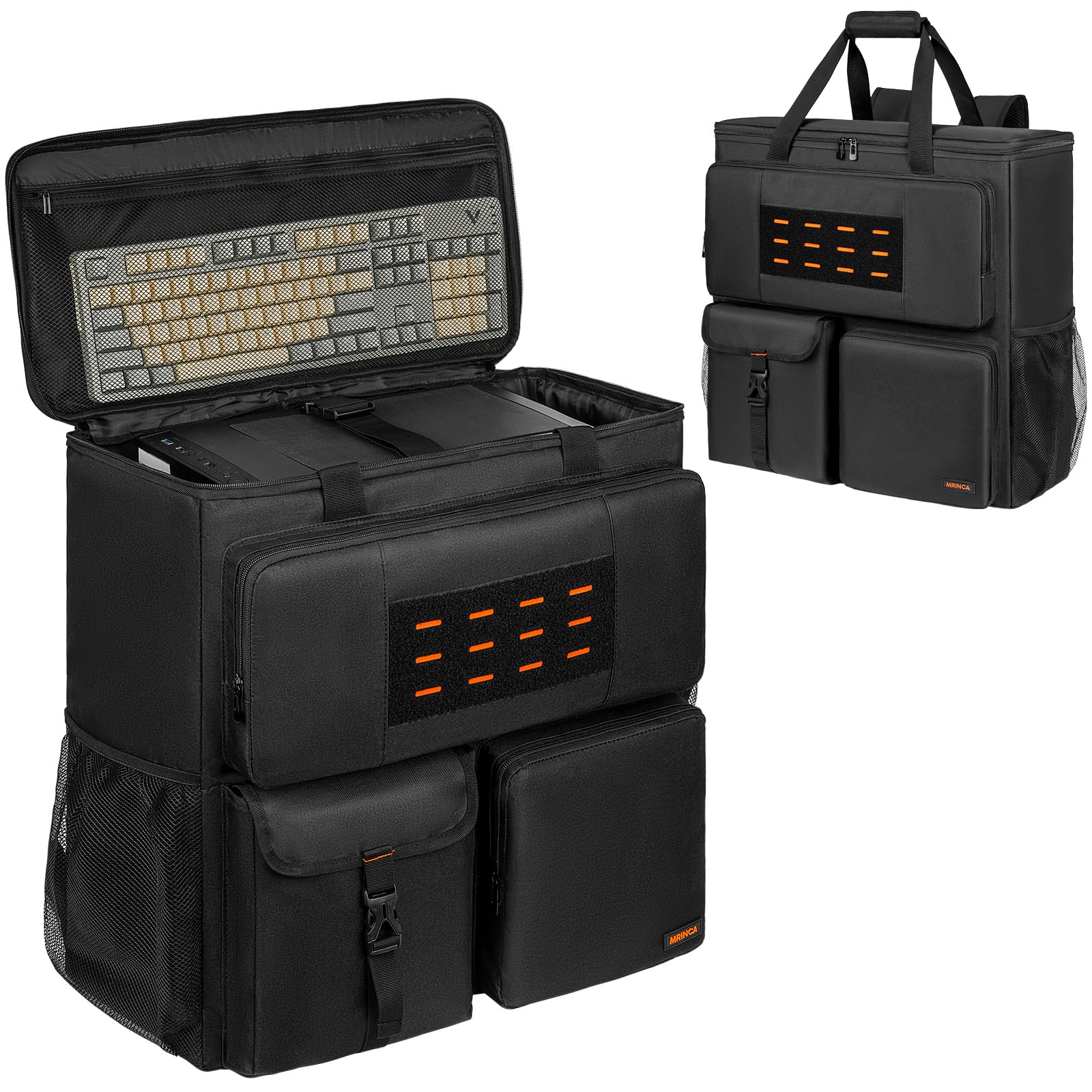 Large Computer Desktop Tower Carrying Case for ATX Mid-Tower PC,