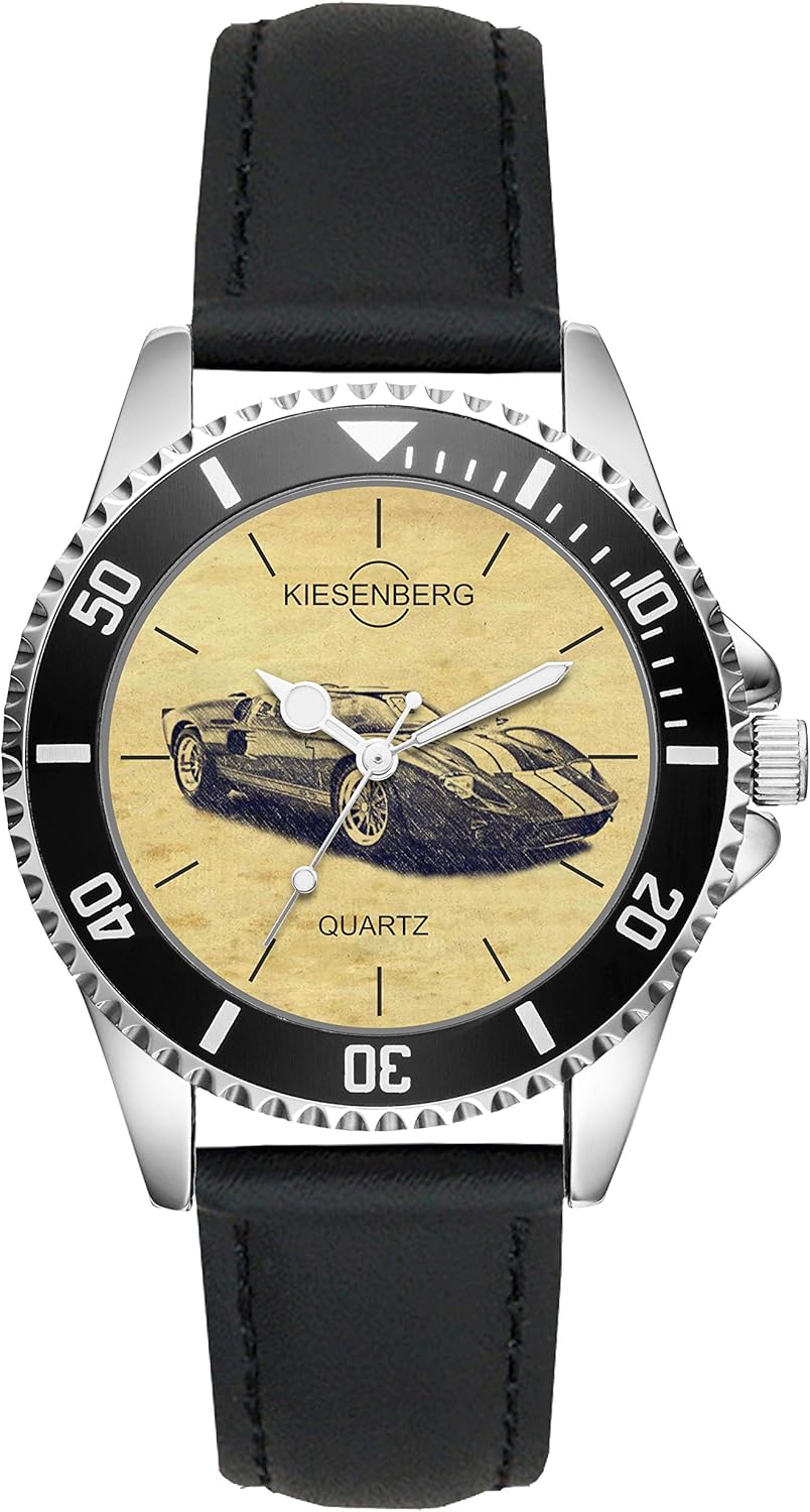 Regalo para Ford GT 40 Oldtimer Driver Fans Kiesenberg reloj L-6439
