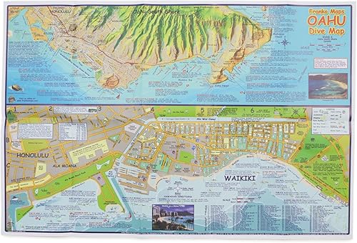 Miniatura 3 de Mapa de buceo Oahu para buceadores y snorkelers