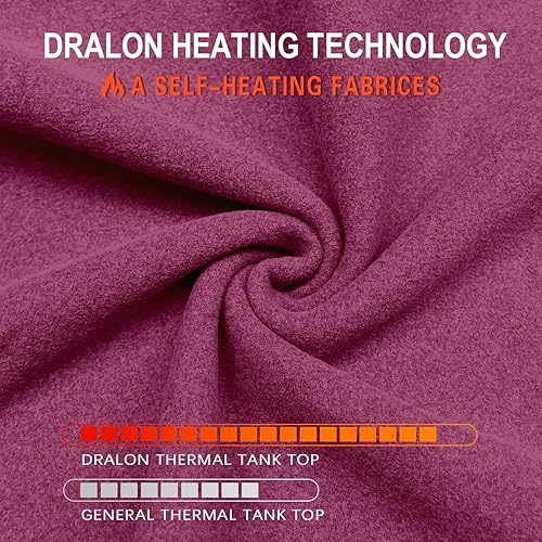 Miniatura 3 de WOWENY Camiseta sin mangas de forro polar térmico para mujer, cuello en V, camisola de encaje, capa base cálida, camisola, chaleco de camisola, ropa