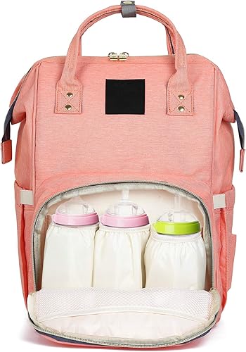 Miniatura 4 de Bolsa de pañales multifunción impermeable mochila de viaje bolsas de pañales de gran capacidad elegante y duradero para el cuidado del bebé.