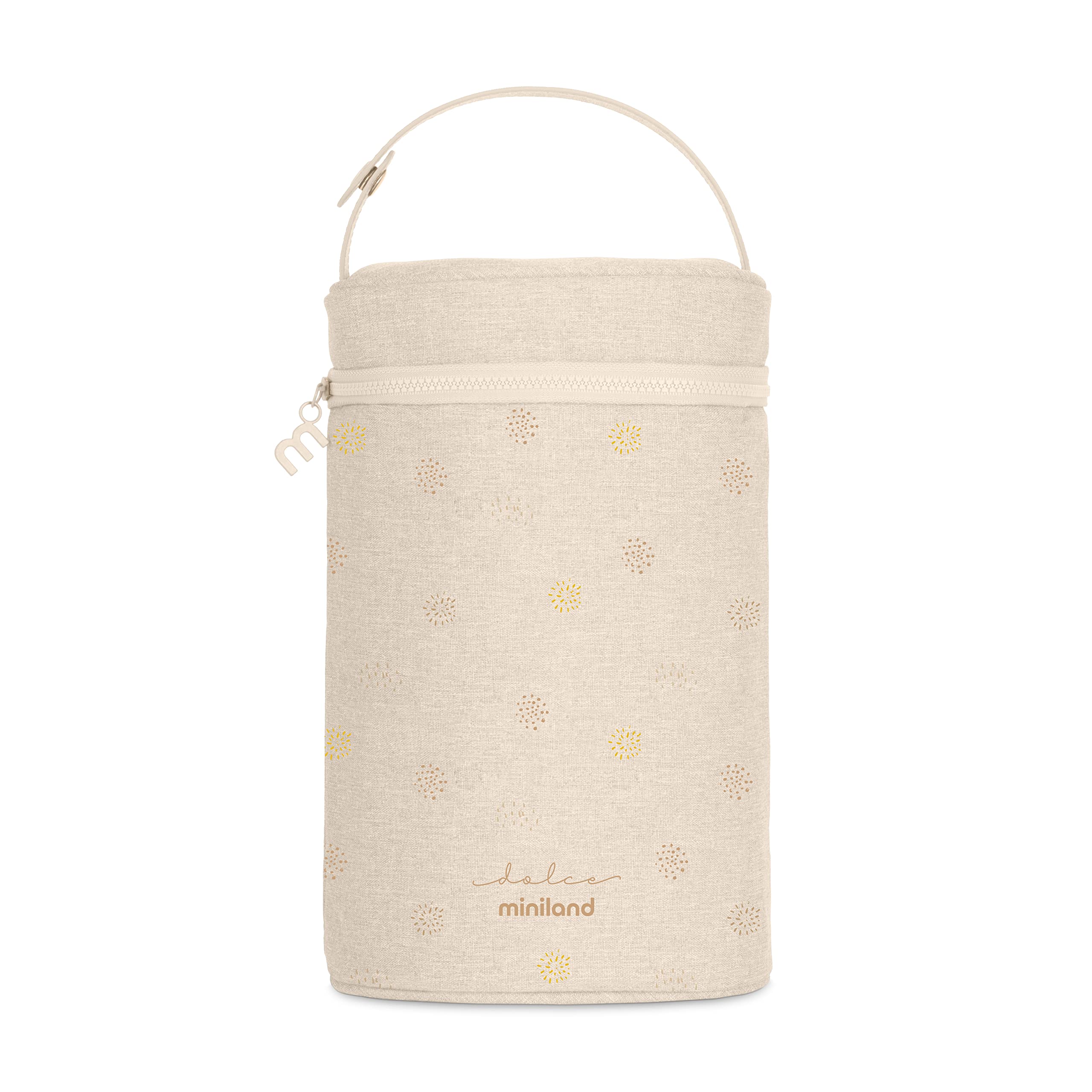 Miniland Thermibag Double Vanilla. Isothermal Refrigerator with Handle for Hanging and Transporting Large Capacity. Dolce Collection.
