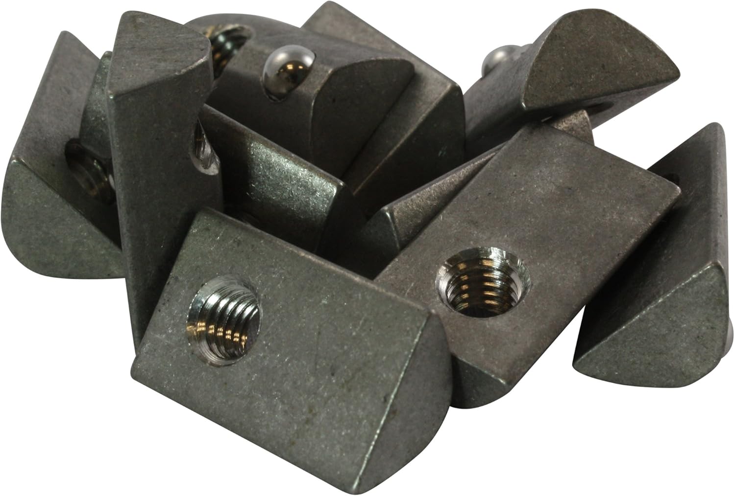 10x TSlot Nut 8 St M6 Slot 8 Type I without step, spring loaded