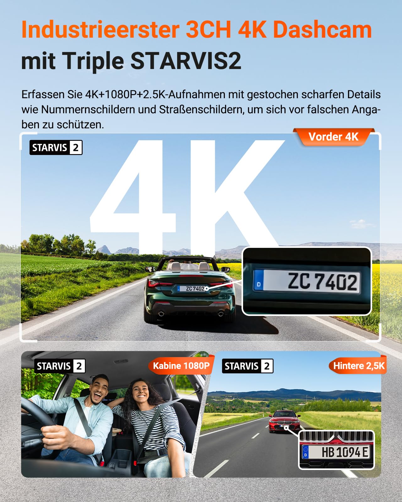 VANTRUE N4PS kamera samochodowa RC18