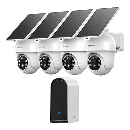 Wireless 4-Camera Solar Security System