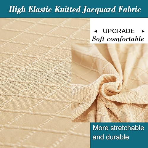 Miniatura 3 de ANWUCHEN - Fundas de taburete rectangulares, paquete de 4 fundas elásticas rectangulares para taburetes de bar, fundas elásticas para taburete de