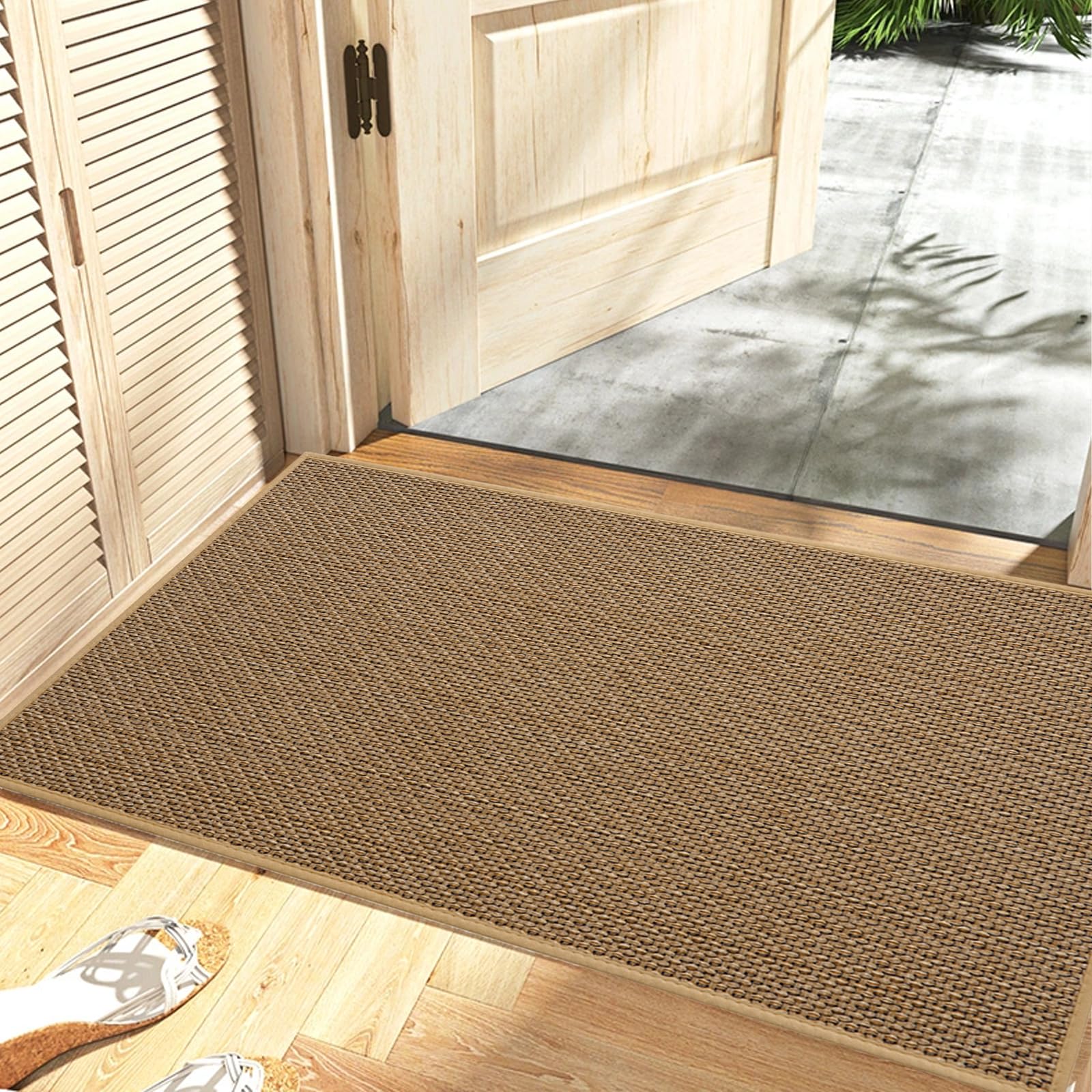 7VSTOHS Felpudo Entrada 43x75cm, Alfombra Antideslizante y Lavable en Lavadora, Alfombra Absorbente Entrada Impermeable para Entrada, Pasillo, Cocina