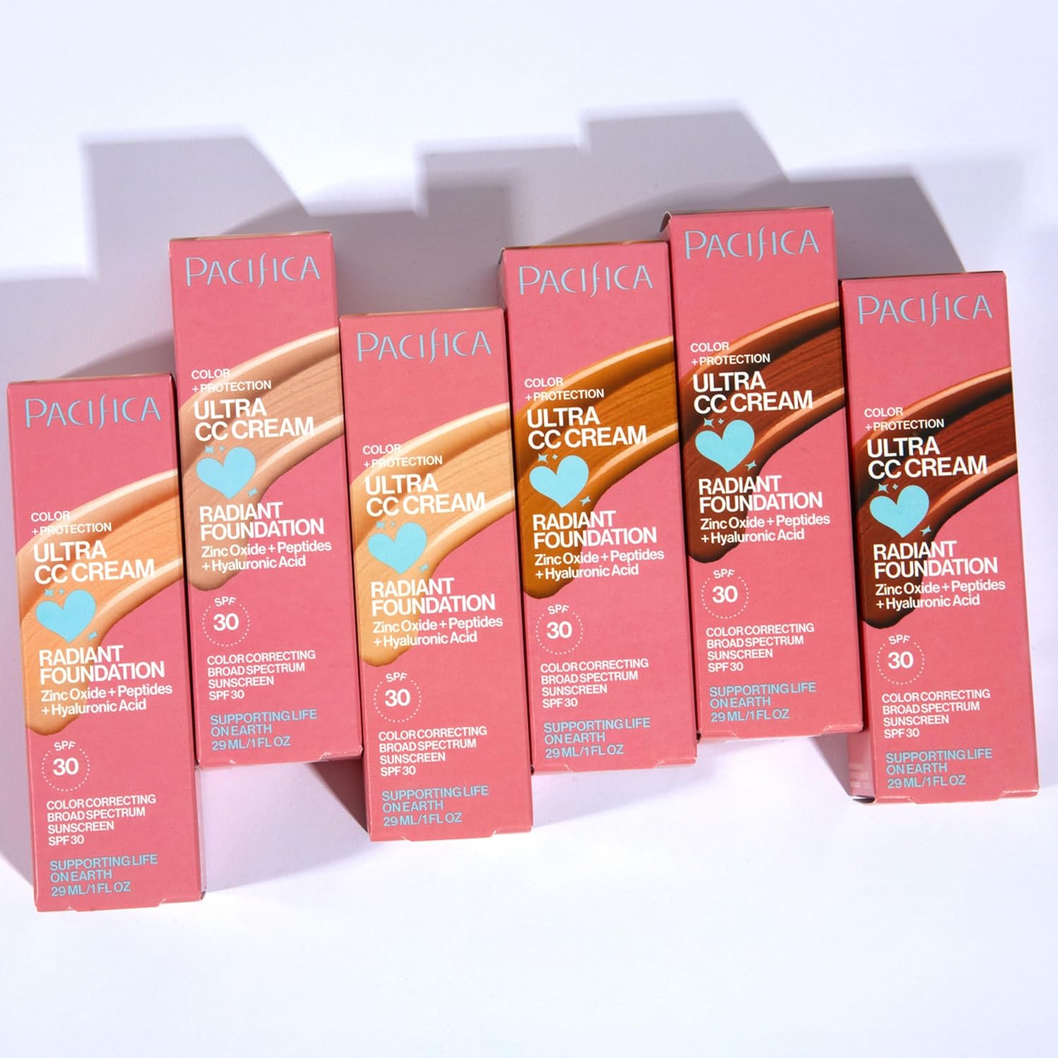 Pacifica Ultra CC Cream Radiant Foundation SPF 17 - Warm/Medium – Medium Coverage Color Correcting Cream, Dewy Finish, Mineral SPF, 1 oz - Image 14