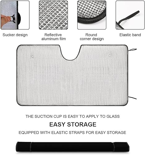 Miniatura 3 de I Am Groot - Parasol para parabrisas de automóvil, bloquea los rayos UV, mantiene el vehículo fresco, 55 x 30 pulgadas