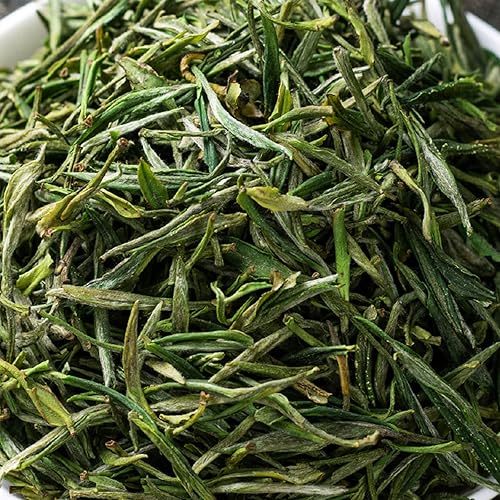 Miniatura 4 de FullChea - Mao Feng - Té verde chino de hojas sueltas - Té verde a granel Maofeng - Sabor floral fresco - Ayuda a digerir (8.8 oz  250 g)