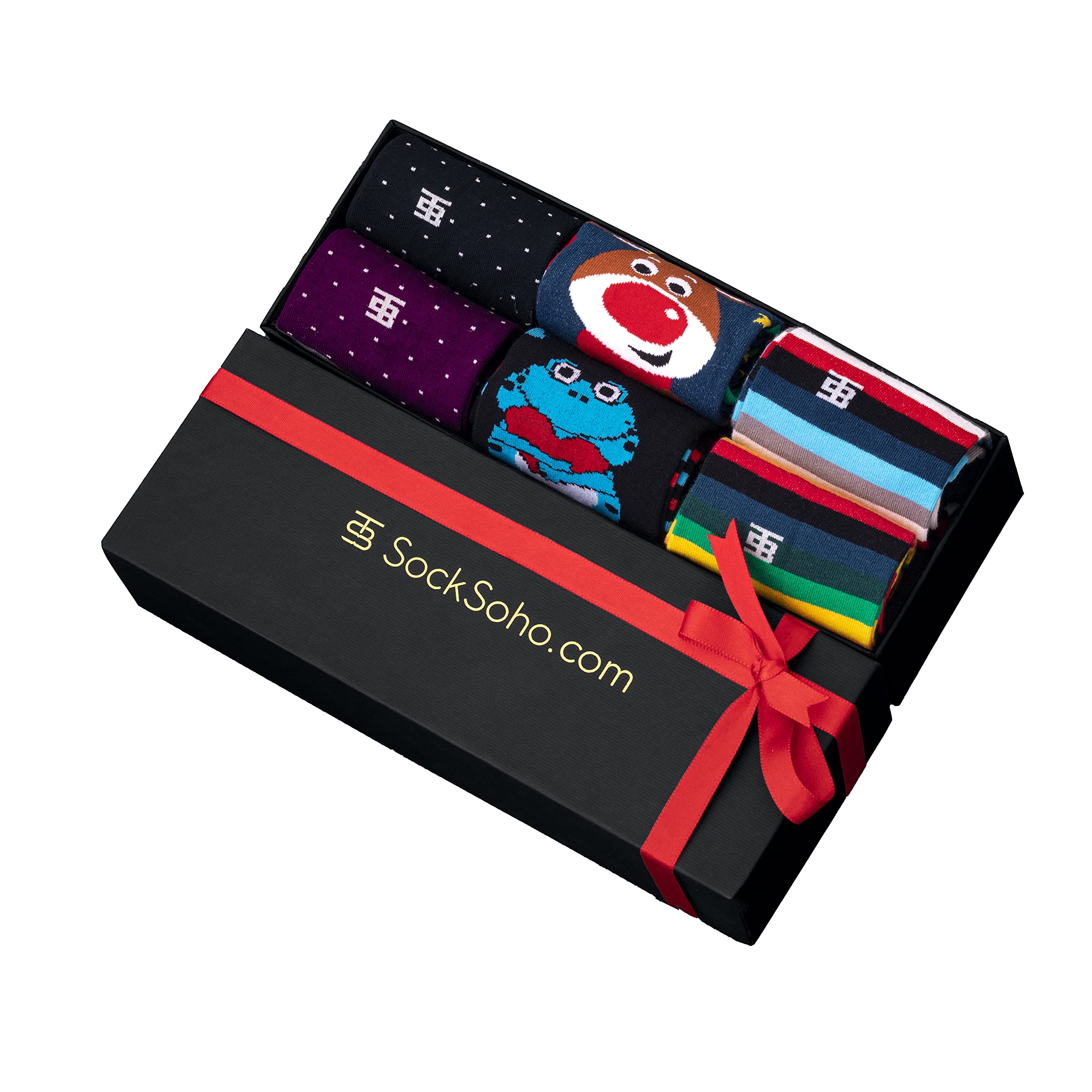 Premium Cotton Funky & Quirky Socks Set for Men (Multicolor | Combo of 6 | crew length)-image-19