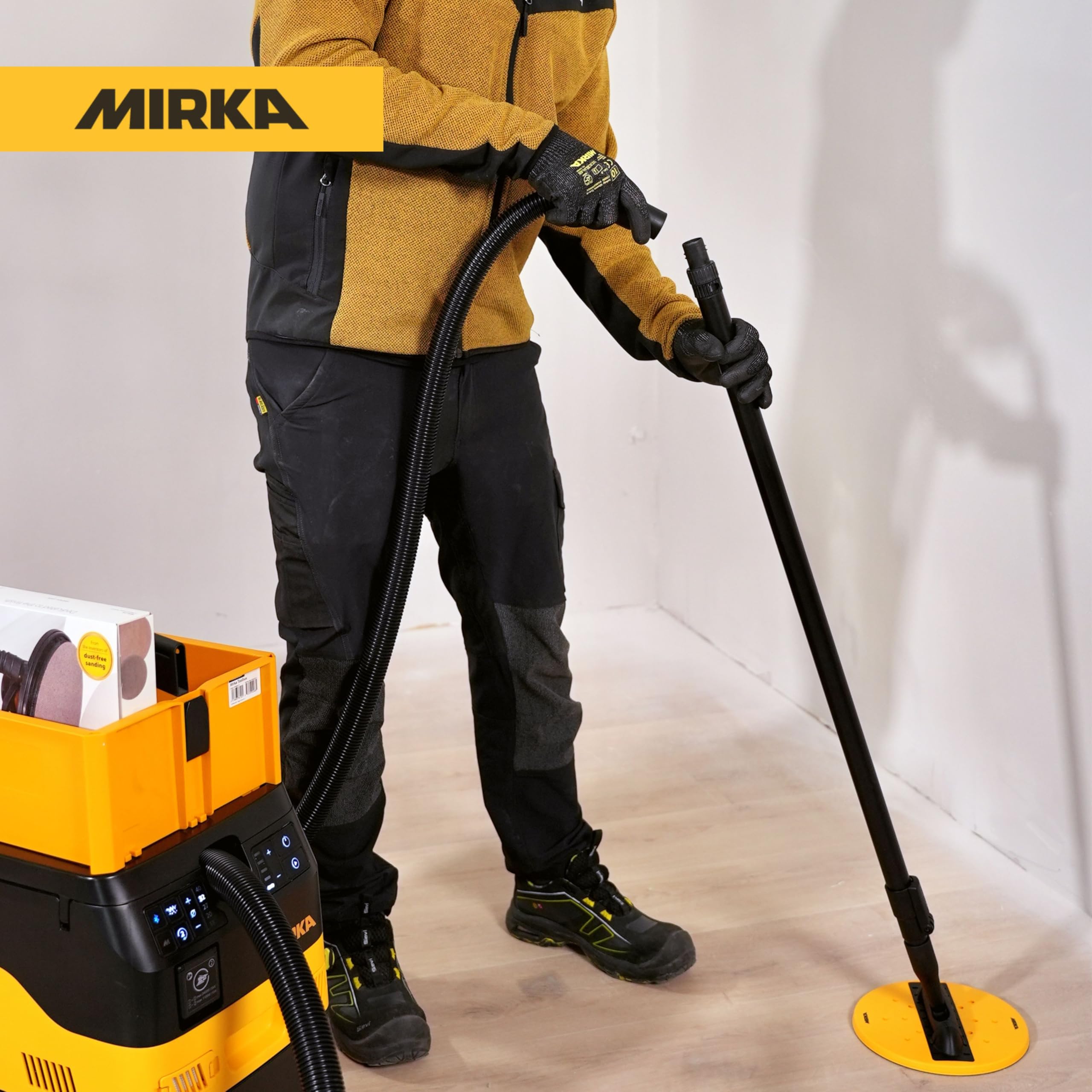 Mirka Asta telescopica regolabile 1,1 m - 1,8 m/Per levigatrice manuale DecoSander/Per la finitura liscia di pareti e soffitti, cartongesso, lavori di dettaglio / 8393000001