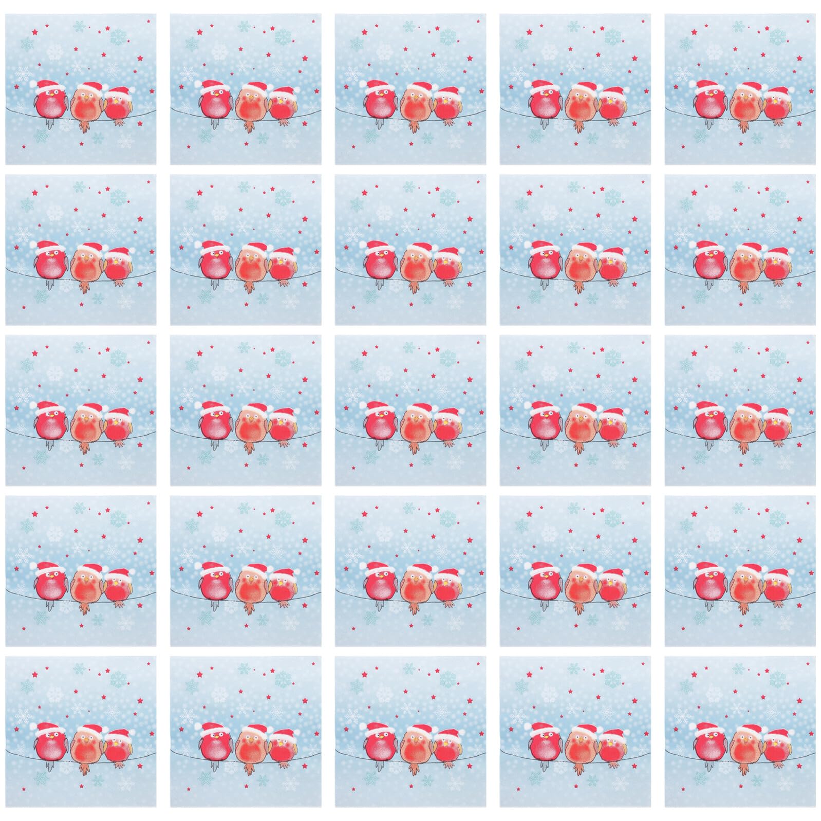 Napperons papier oiseaux x100 | Serviettes jetables douces pour anniversaire