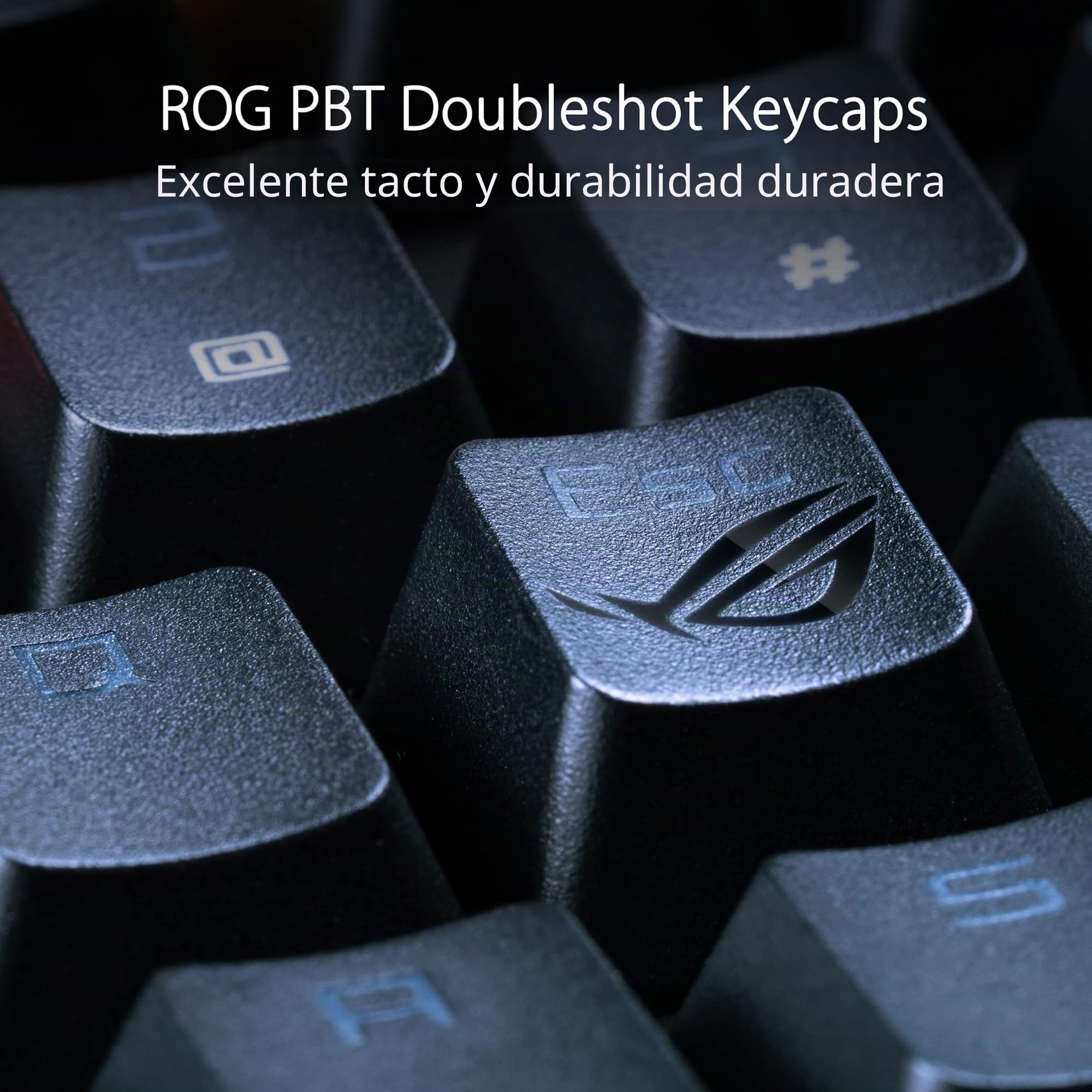 ASUS ROG Strix Scope NX RGB Wireless Deluxe - Teclado mecánico gaming (interruptores mecánicos ROG NX Red, PBT, triple conectividad, marco de aluminio, especial para juegos FPS) Negro - QWERTY español