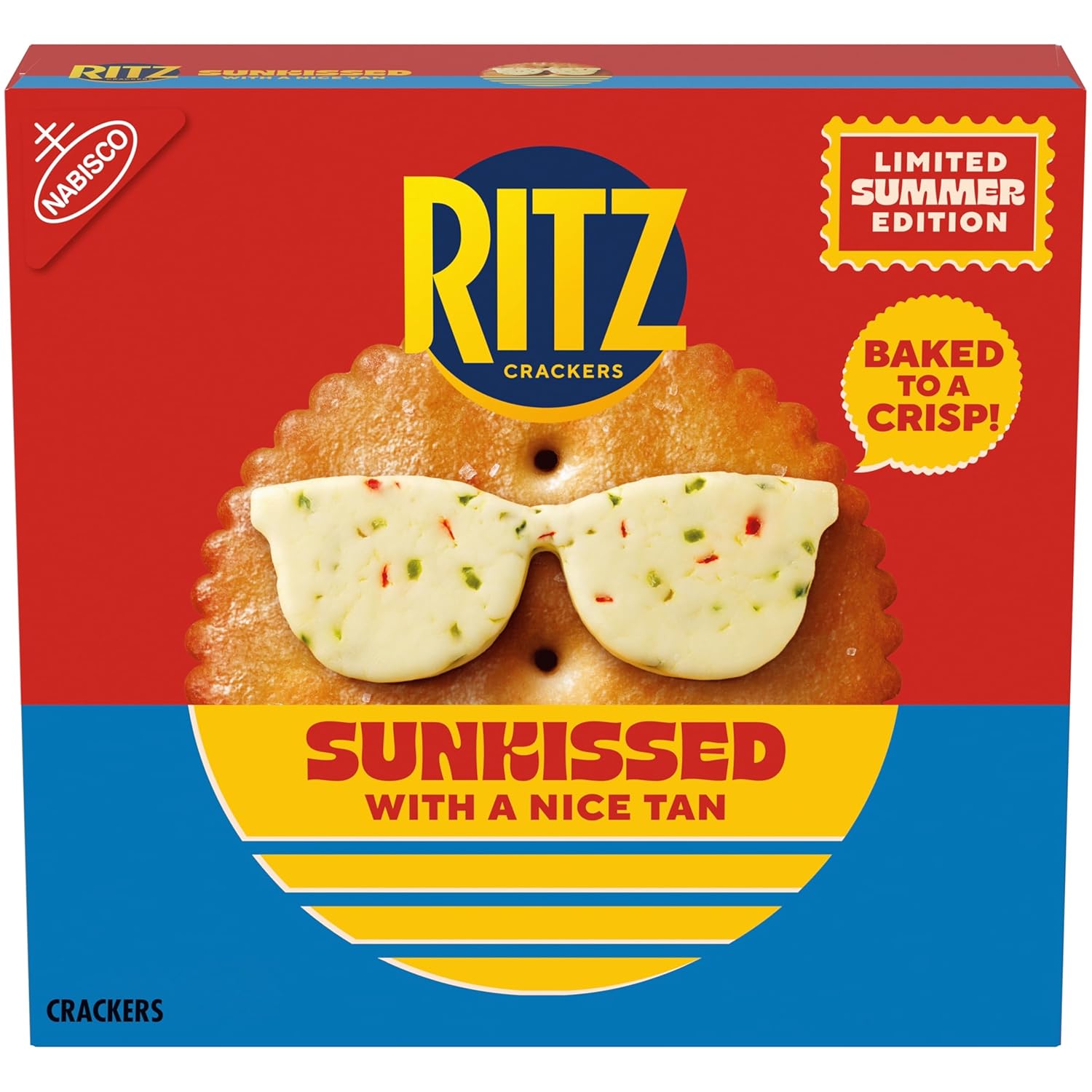 RITZ Sunkissed Crackers, Snacks for Kids and Adults, Lunch Snacks, Limited Edition, 13.7 oz 13.7 Ounce (Pack of 1)