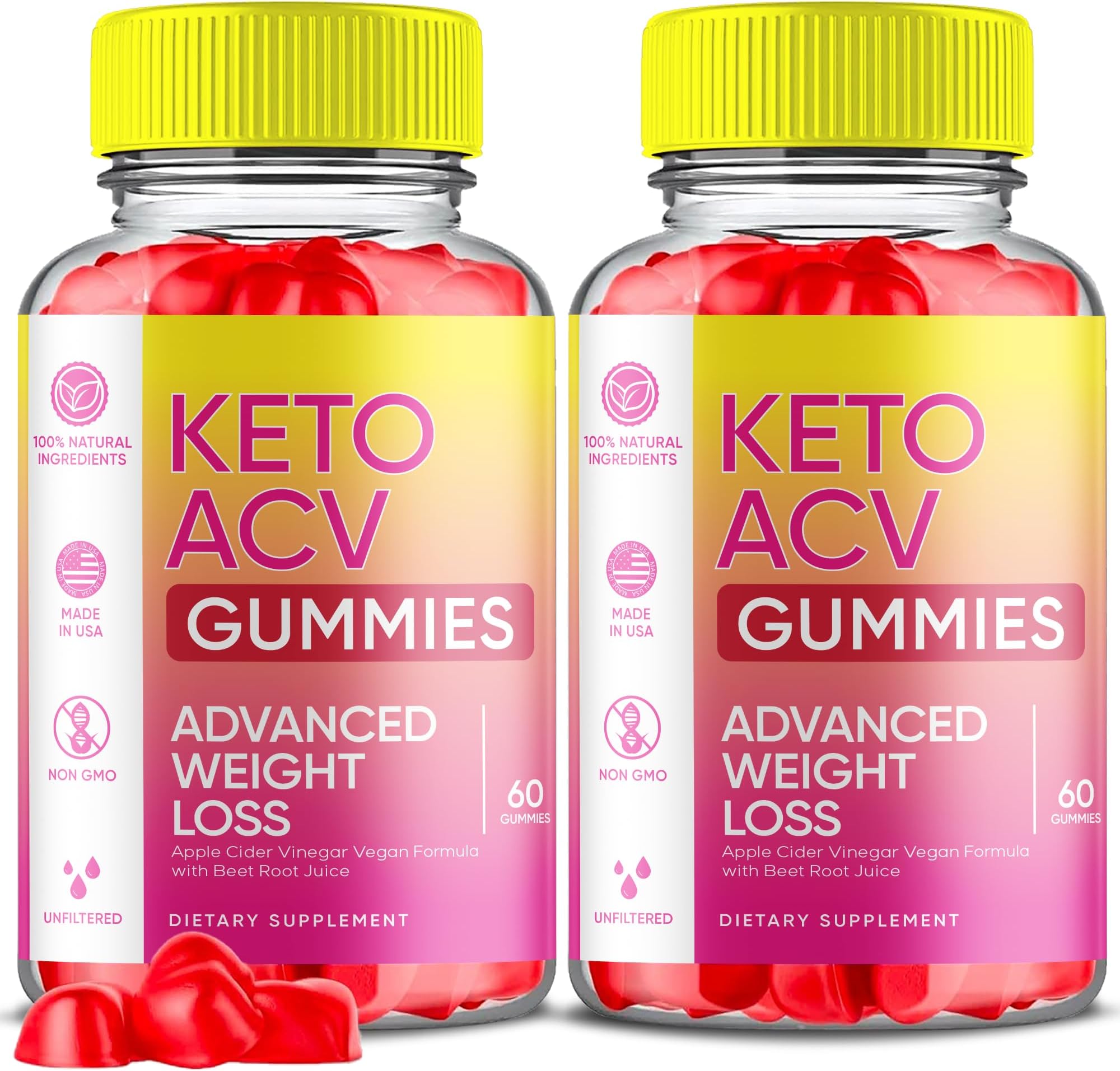 S.O Labs Keto ACV Gummies Advanced Weight Loss, Keto ACV Gummies, Advanced Keto ACV Gummies, ACV Keto Gummies for Weight Loss, Weight Loss Gummies, ACV Supplement Work Fast Women Plus Men (2 Pack)