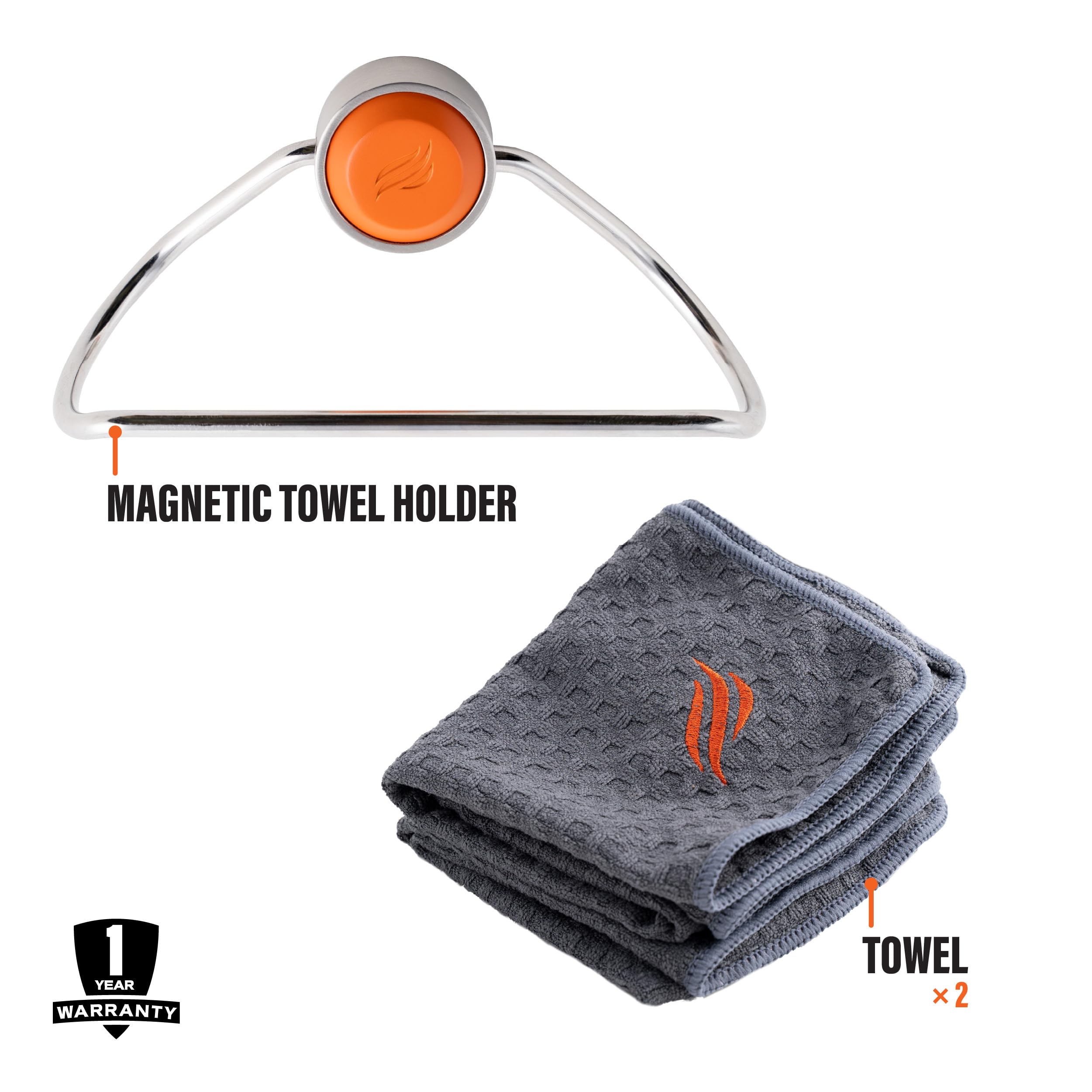 Amazon.com : Blackstone 5300 Magnetic Towel Holder Set, Orange