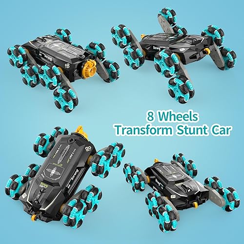 Miniatura 2 de 8wd Gesture RC Stunt Cars + 462 piezas RC Bloques de Construcción Juguetes Regalos para Niños Niñas de 8 9 10 11 12 años
