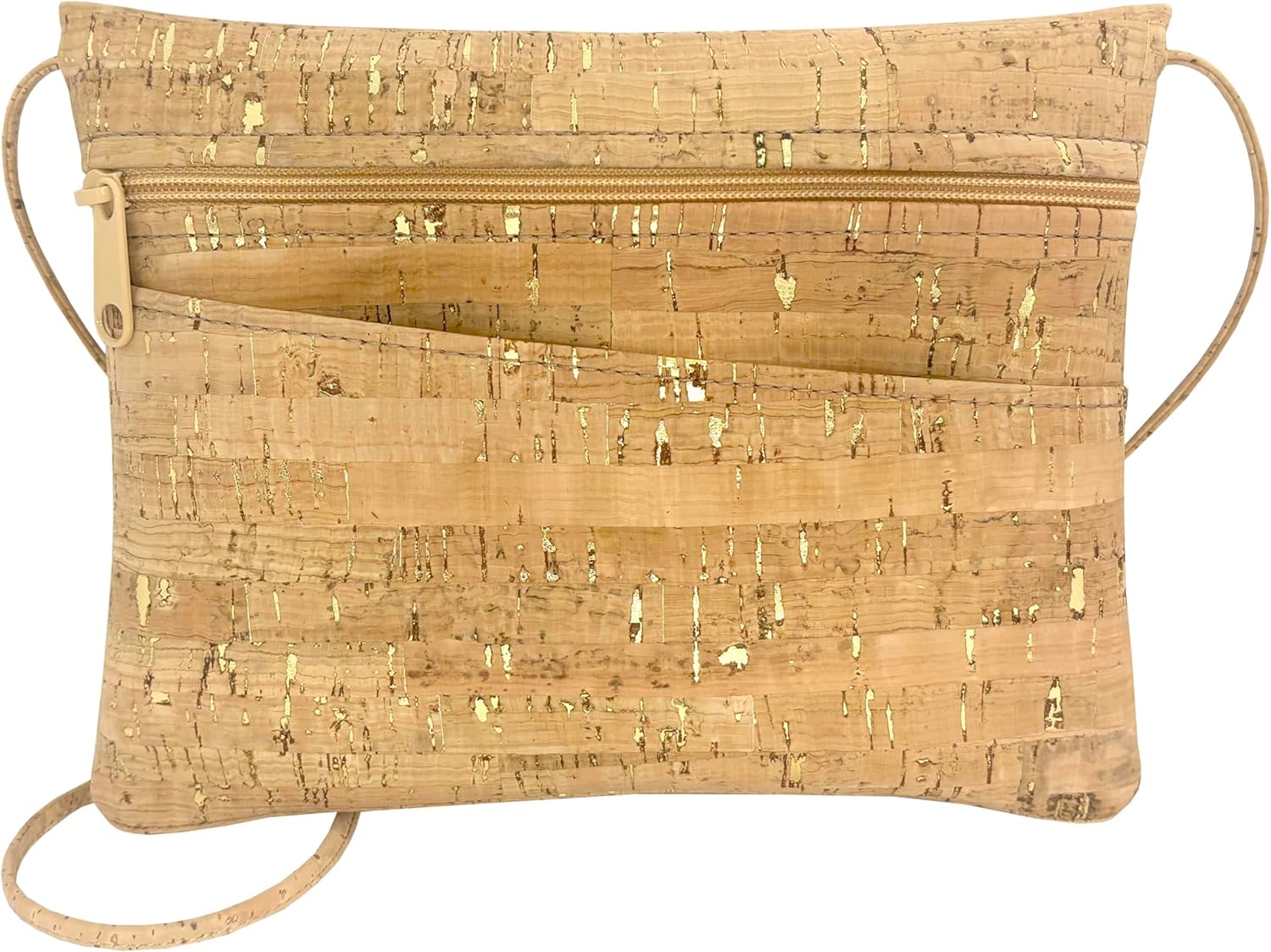Gold Flecked Cork Hip Bag and Small Cross Cross Body with Adjustable Strap