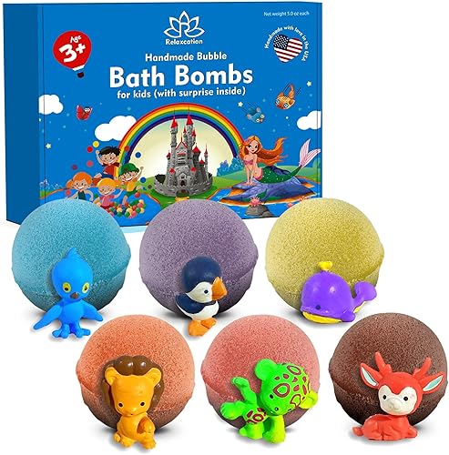 Juego de bombas de baño para niños con juguetes sorpresa en el interior para niños (juguetes de corte)