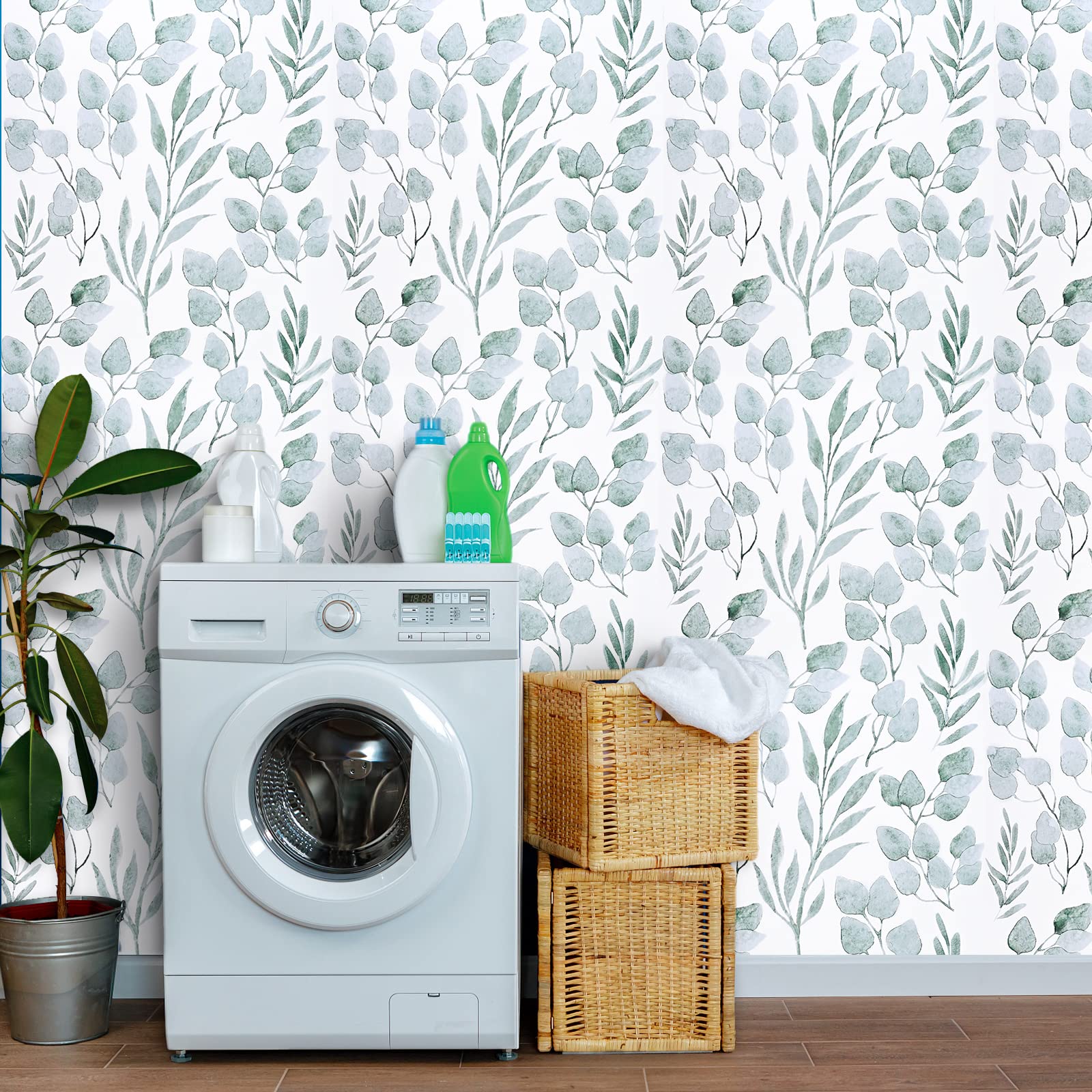 Green Wallpaper For Laundry Room Green Interiors We Are Loving This