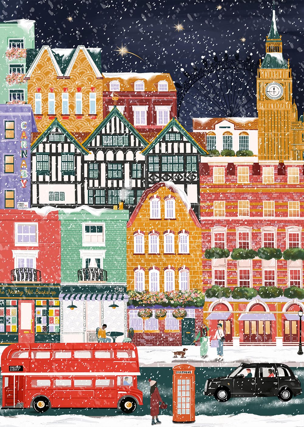 Pieces & Peace Puzzle Londres Navidad 1000 piezas Puzzle Puzzle Puzzle