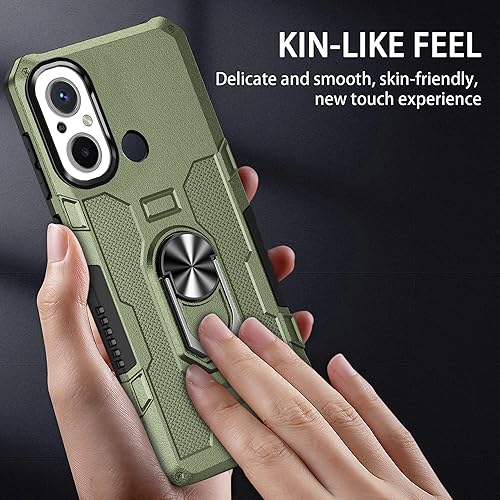 Miniatura 7 de Ysnzaq Funda resistente resistente para Xiaomi Redmi 12C 6.71", protección de grado militar con soporte magnético cubierta de teléfono para Xiaomi