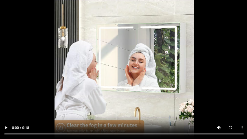 Armadietto Specchio Bagno Con Luce LED - 60x15x80cm, Anti-Appannamento - Foto 6