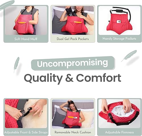 Miniatura 3 de MOYOAMA Juego de 2 almohadas para histerectomía - Incluye 1 paquete de gel para alivio relajante - Artículos imprescindibles para la recuperación